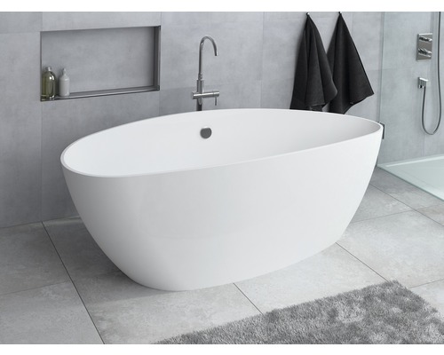 Ovaal bad Ria L 71 x 156 cm wit glad 625280063103