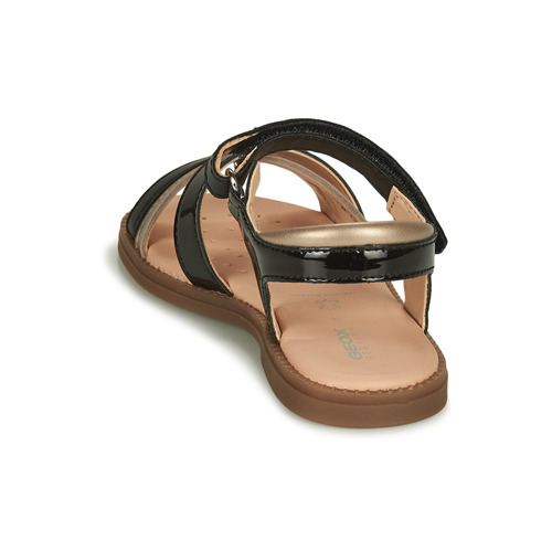 Geox - SANDAL KARLY GIRL - Noir / Doré