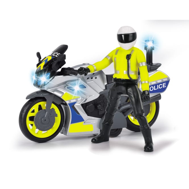 Dickie - Polizei Motorrad blau-silber