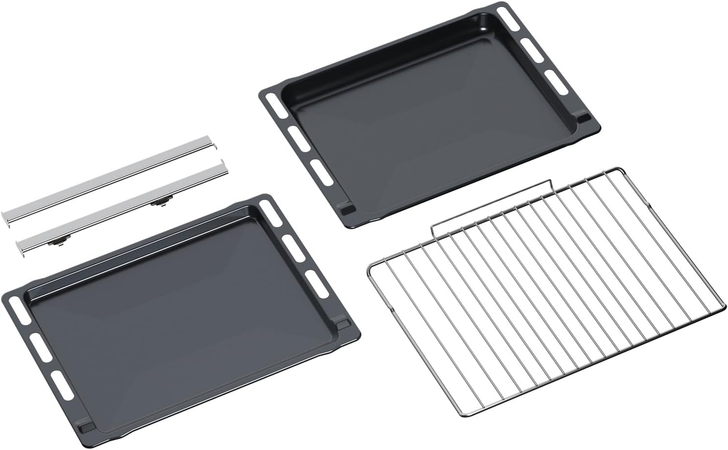 Bauknecht BBA285HU1I Einbau-Backofen 71 Liter, Multifunktionsofen mit 12 Funktionen, PowerHeißluft, versenkbare Knebel, Schwarz