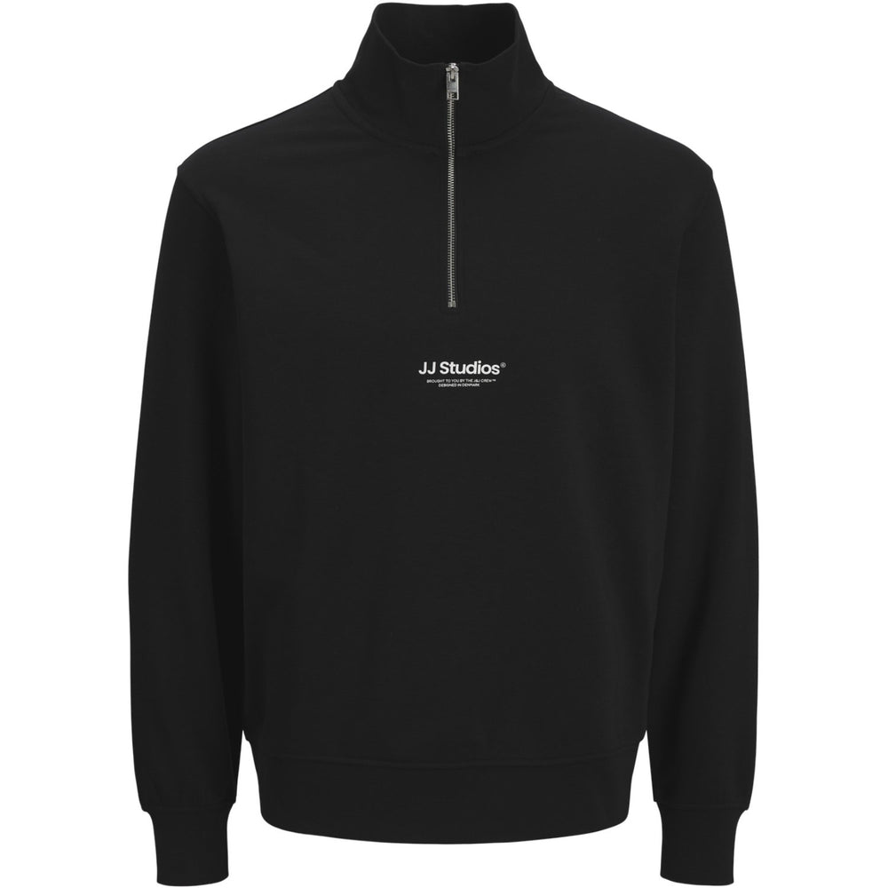 Køb Jack & Jones Junior Black Jjesoho Sweat Quarter Zip Hn Noos Jnr