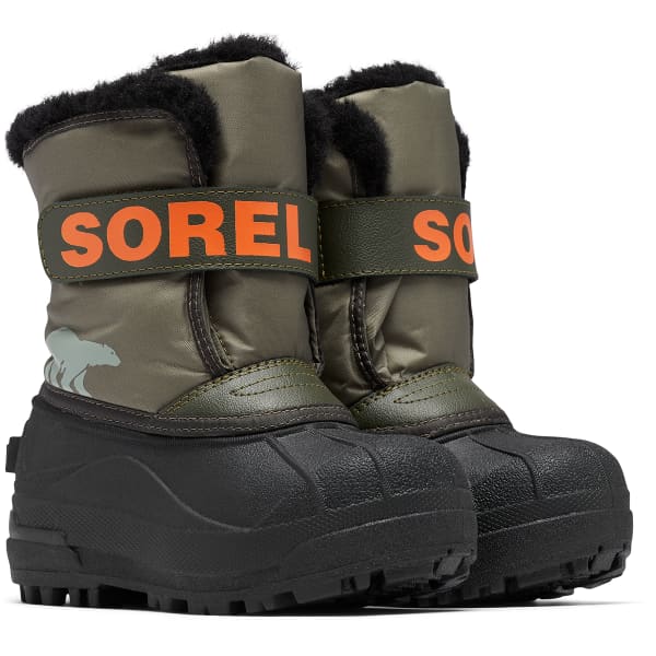 Après ski SOREL CHILDRENS SNOW COMMANDER STONE GREEN ALPINE TUNDRA