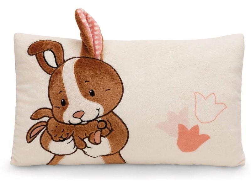 Nici Green Kissen Hase Hopsala und Kind 11 x 43 x 25 cm Plüschkissen