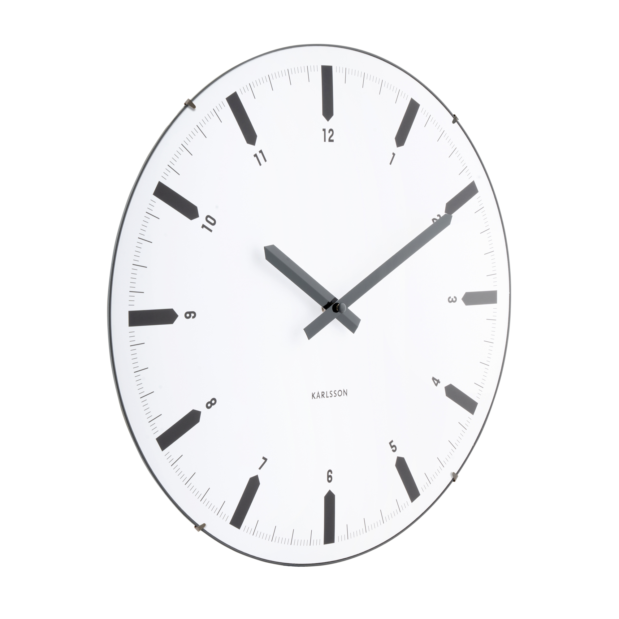 Wandklok Realista Dome Wit