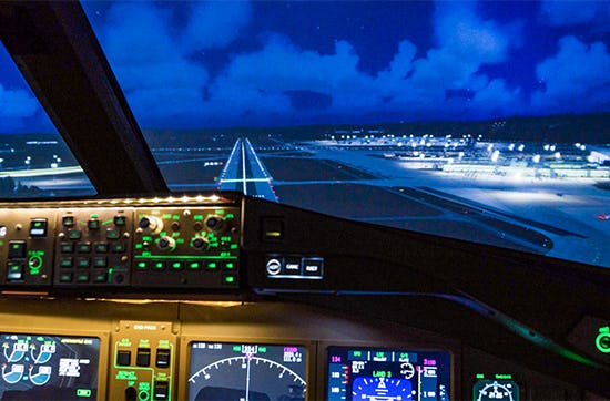 Flugsimulator Boeing 777 in Zürich als perfekte Geschenkidee