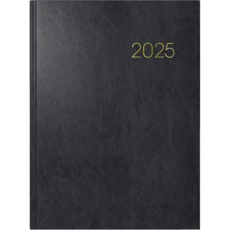 BRUNNEN Buchkalender Mod. 797 '25 | 168×240 mm, Kunststoff, schwarz