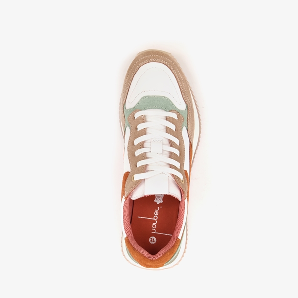 Harper leren dames sneakers beige