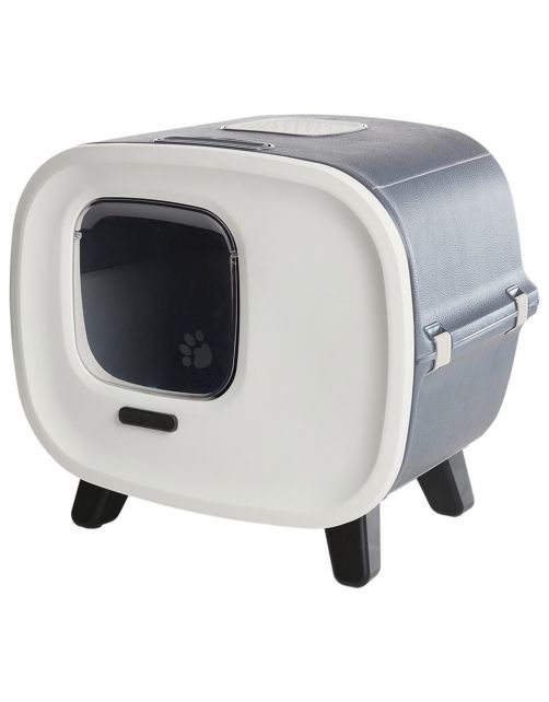 Savic Kattentoilet Mira De Luxe - Kattenbak - 45.5x44x49.5 cm Antraciet Kattentoilet
