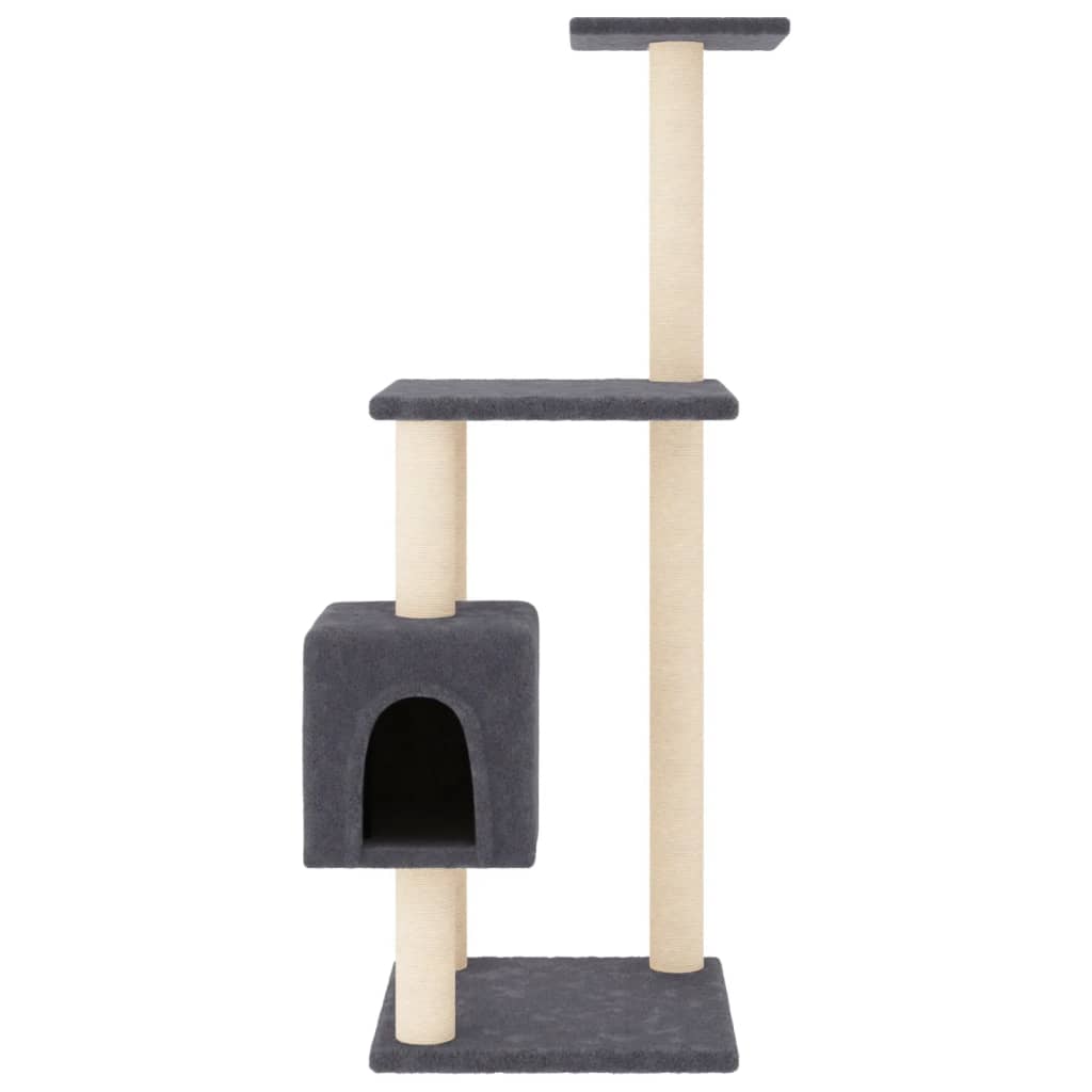 Arranhador para gatos Vidaxl de tamanho médio com dois andares
