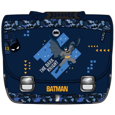 Cartable Batman Darknight 38 cm - 2 compartiments - bleu nuit - Kid'Abord