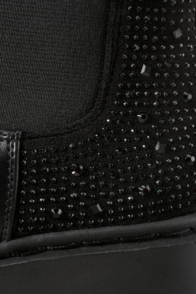 Aniston SHOES Chelseaboots  Schlupfboots, Plateaustiefelette, mit Glitzersteine - NEUE KOLLEKTION