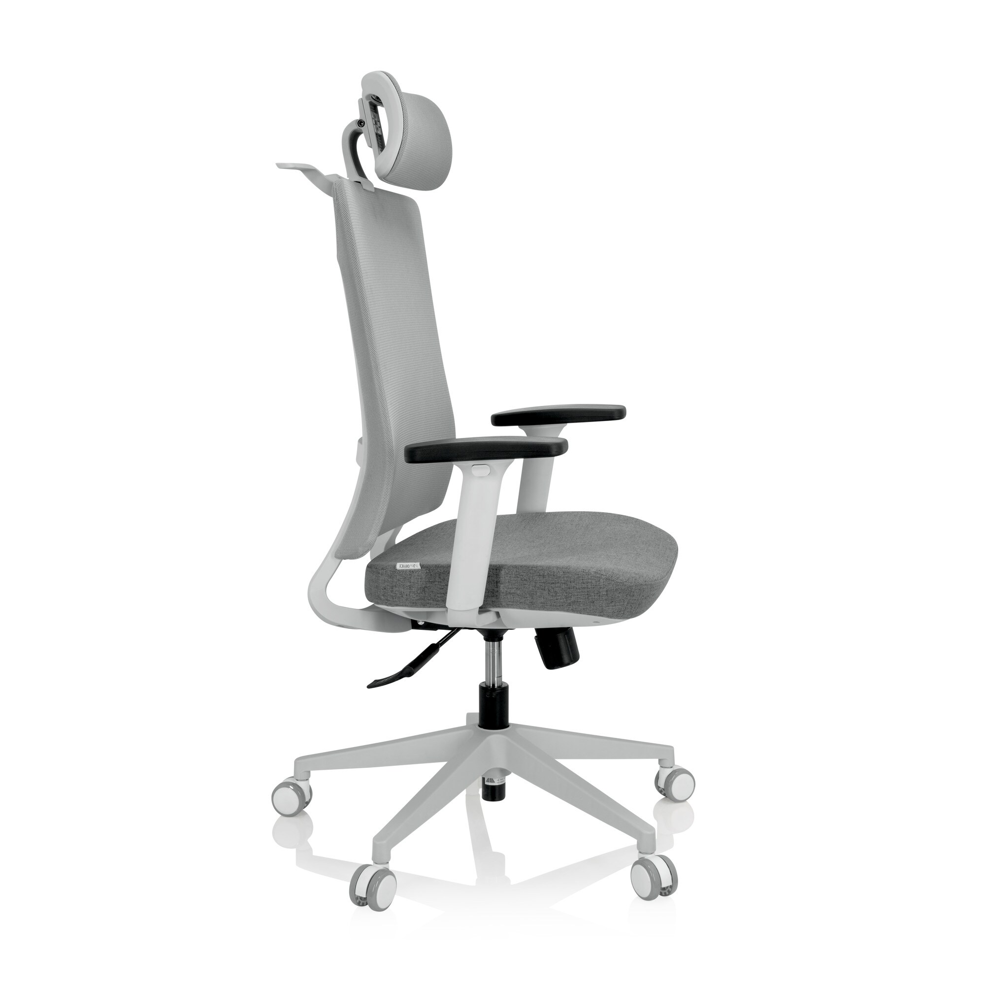 Profi Bürostuhl COMFIO WMH Stoff/Netzstoff mit Armlehnen (höhenverstellbar) hjh OFFICE