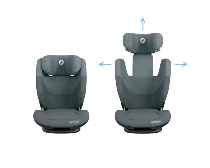 RodiFix S i-Size 3.5 - 12 Y  100 - 150 cm  15 - 36 kg    Mehrere Sitz- und Liegepositionen |    G-CELL-Seitenaufprallschutz  |    AirProtect®-Sicherheitskissen  |    Wächst mit dir mit |