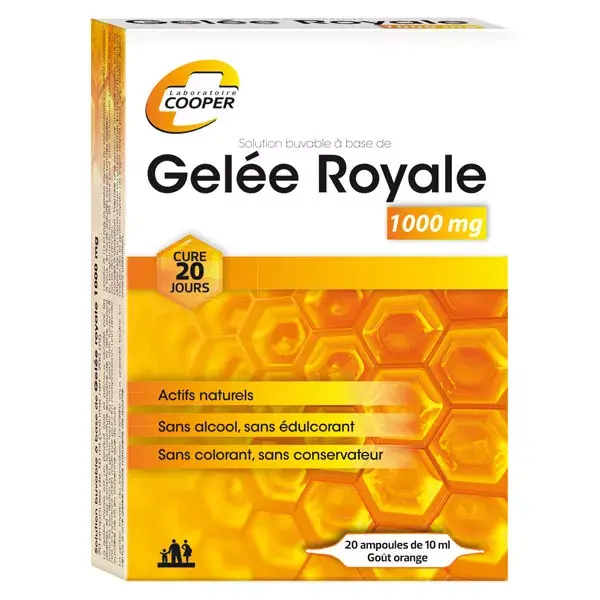 Cooper Royal Jelly 1000mg 20 ampolas