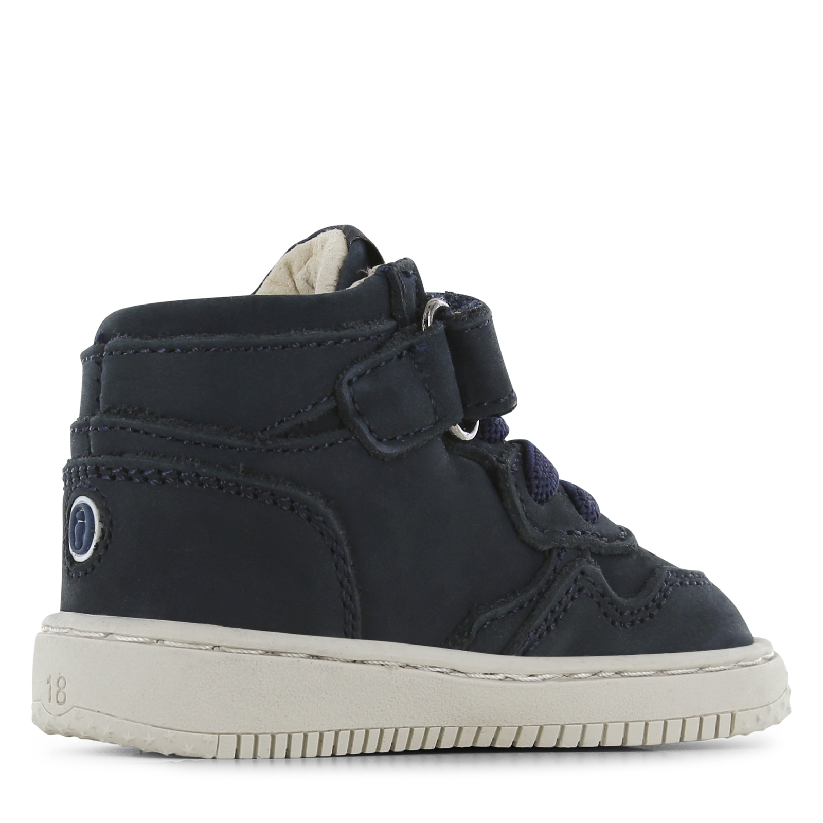 Shoesme donkerblauw basket sneakertje Nubuck | Jongens schoenen
