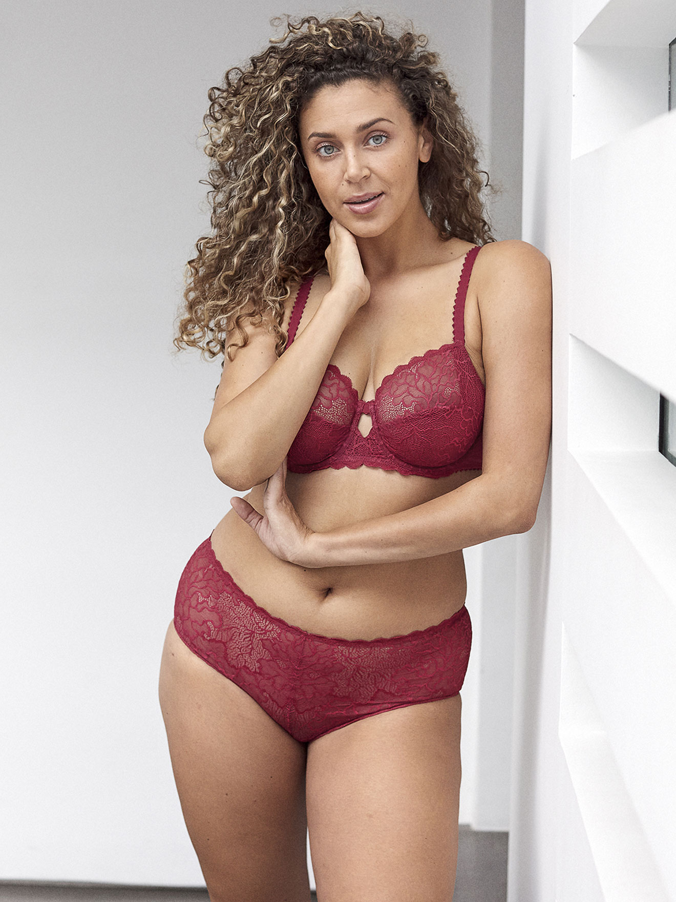 Culotte haute Océane en dentelle