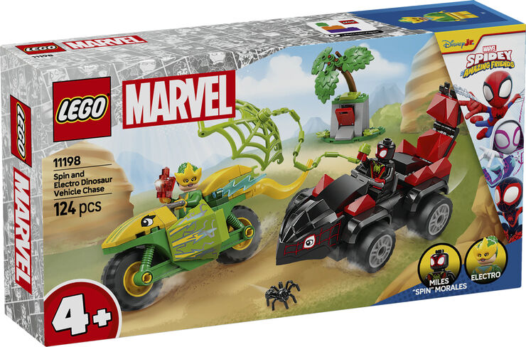 Lego Spin og Electros jagt i dinosaurkøretøjer 11198