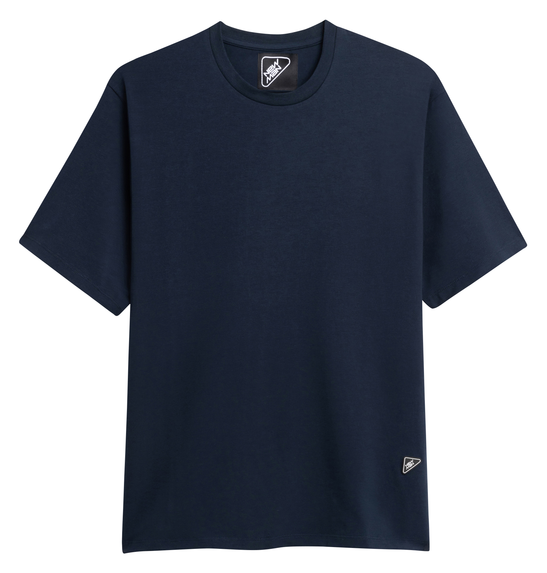 MOVE - Tee-shirt droit col rond en coton | Bleu