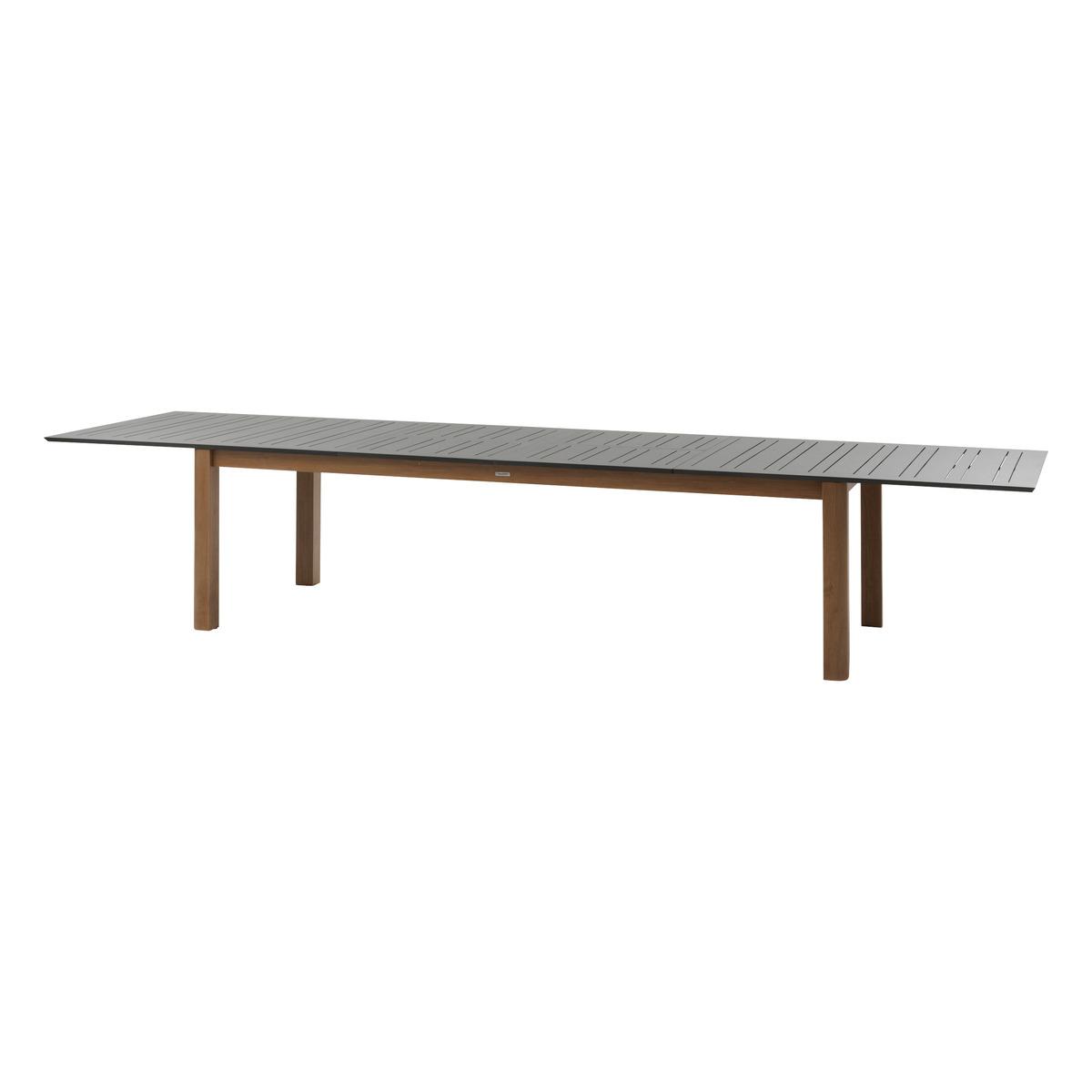 TABLE MICEIRA EXTENSIBLE GRAPHITE HONEY 14 PLACES