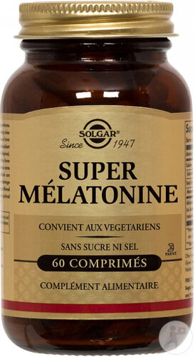 Solgar Super Mélatonine 1,9mg Sommeil 60 Comprimés
