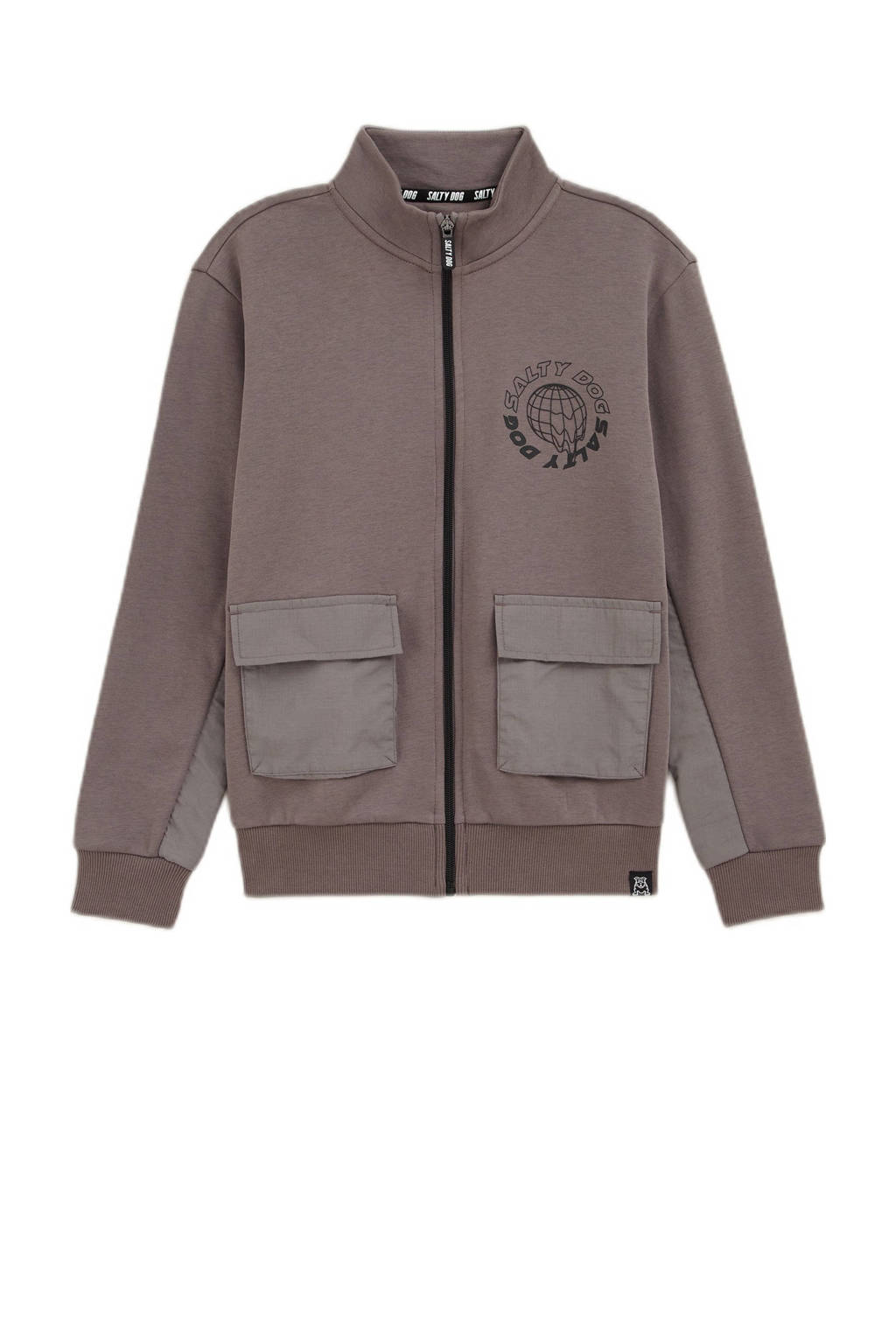 WE Fashion sweatvest grijs