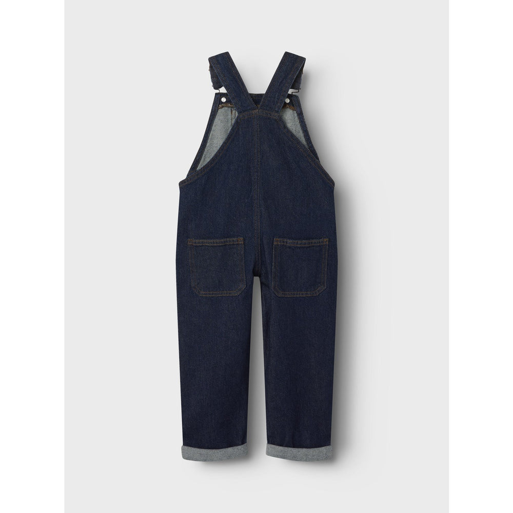 Køb Name It Dark Blue Denim Unwashed Rocco Denim Buksedragt