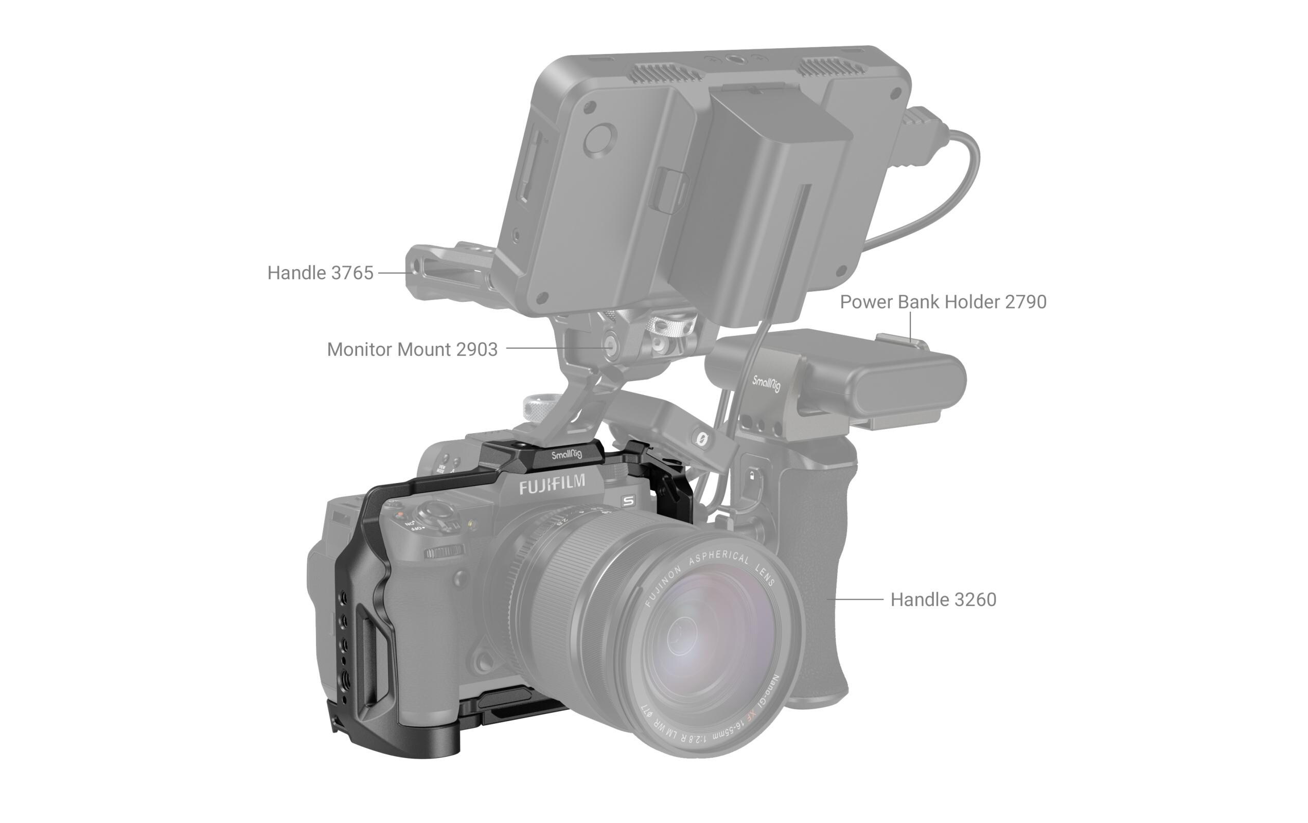 Cage für Fujifilm X-H2SAll-in-one Fullcage zum Schutz der Kamera