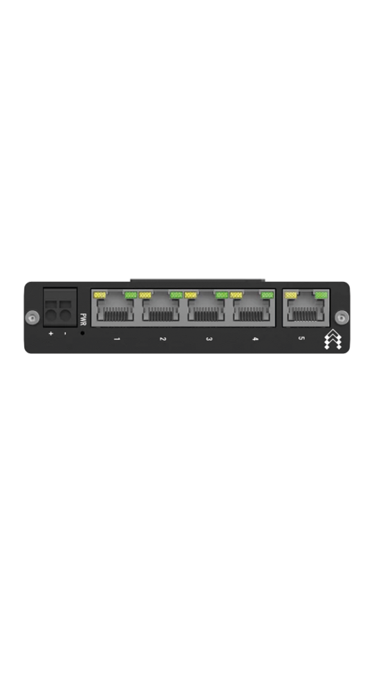 Teltonika DSL/WLAN Module TSW010 Switch mit DIN-Schiene Schwarz