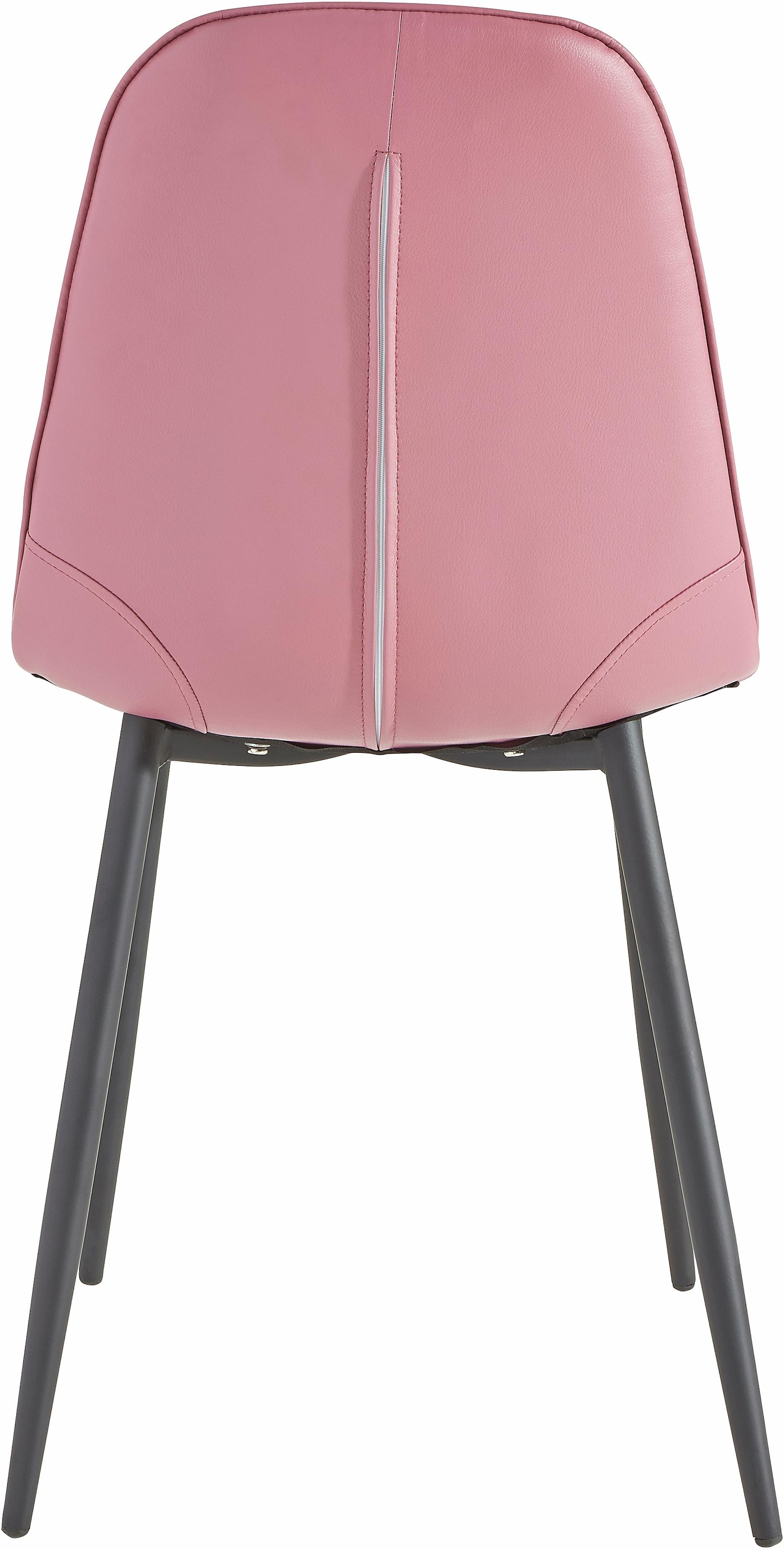 INOSIGN Essgruppe Esstisch, Breite 160 cm und 4 Esszimmerstühle, Bezug in Kunstleder