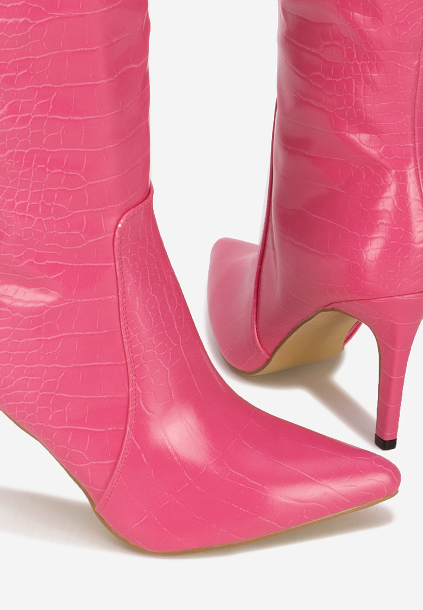 Bottes talons aiguilles fuchsia Pandera