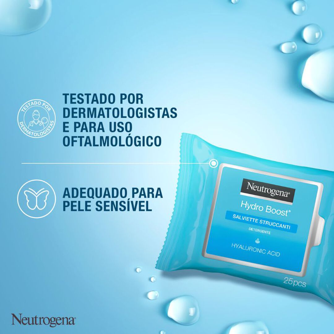 Toalhitas de Limpeza Facial - Hydro Boost (2x25) - 50un