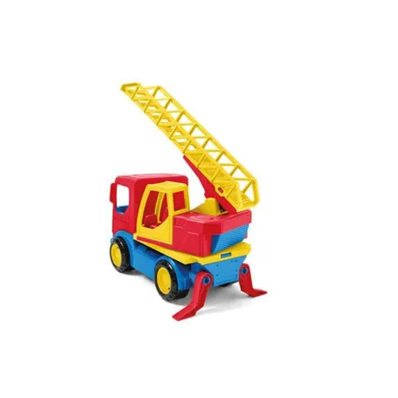 Wader 35361 - Tech Truck Müllwagen, stabiler LKW mit Container und beweglicher Mülltonne