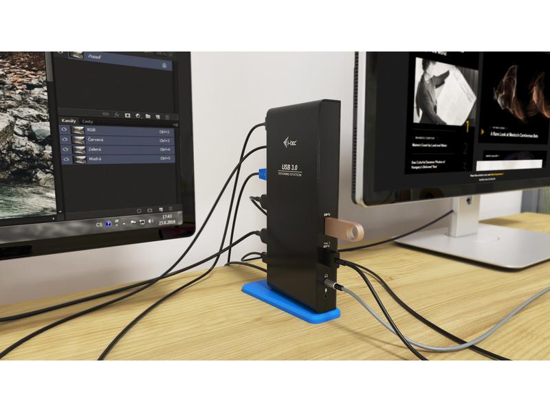 i-tec Dockingstation USB-C/USB-A Dual HDMI USB-A- und USB-C-Dockingstation mit zwei Videoanschlüssen