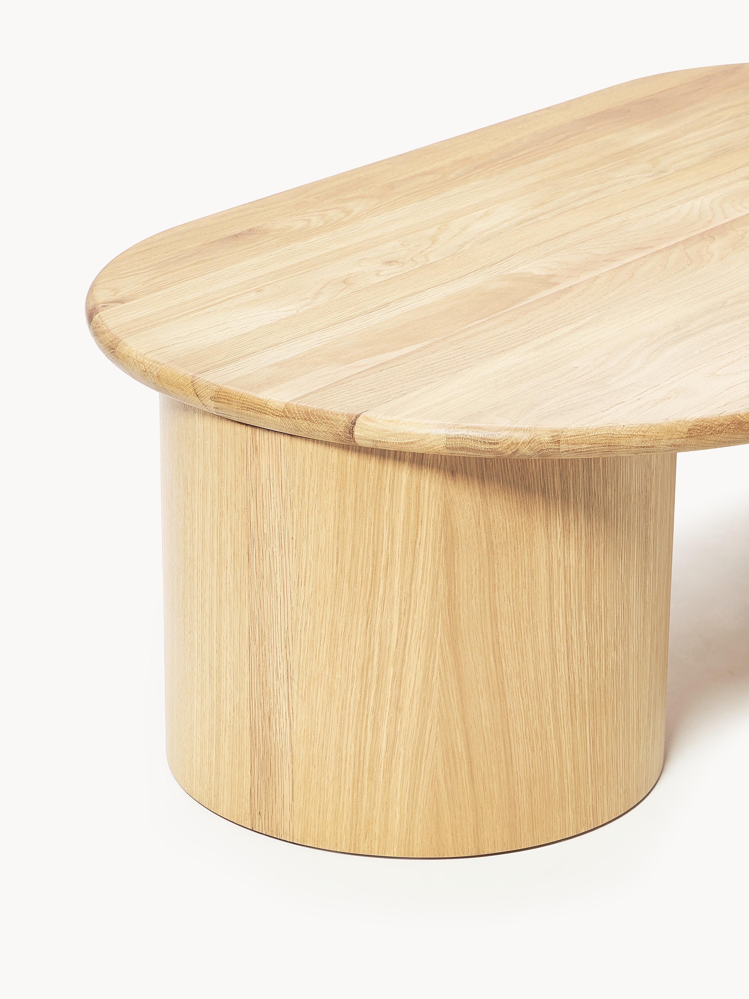 Ovale salontafel Didi van eikenhout
