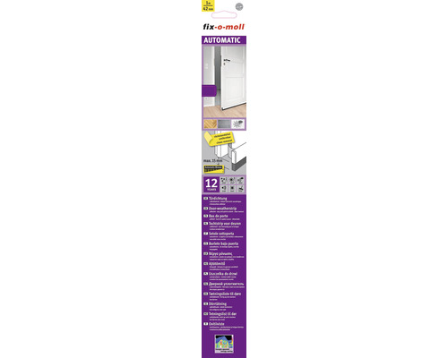 fix-o-moll automatische zelfklevende deurrubber, wit, 1 m