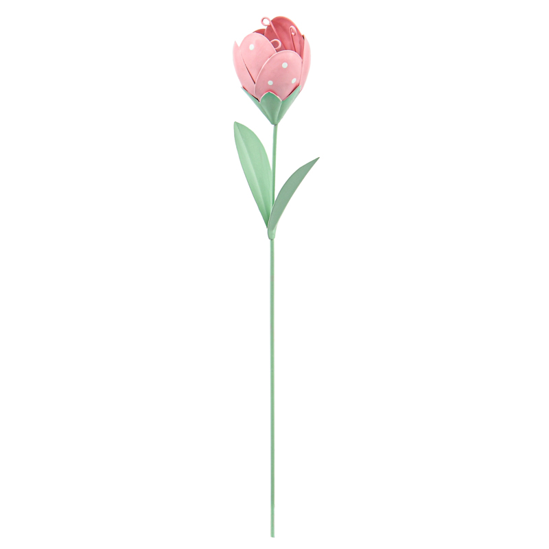 Pique tulipe en métal peint