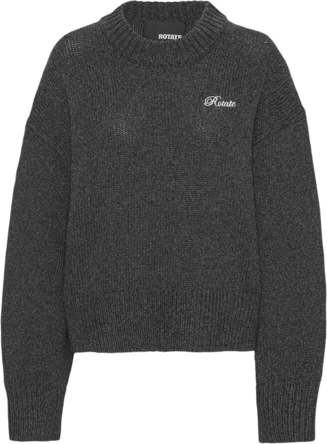 ROTATE Birger Christensen KNIT CREWNECK SWEATER Nine iron