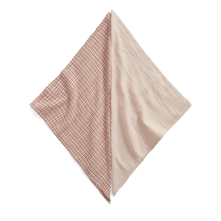 garbo&friends Maxi-langes Checks - Set de 2 | Sienne