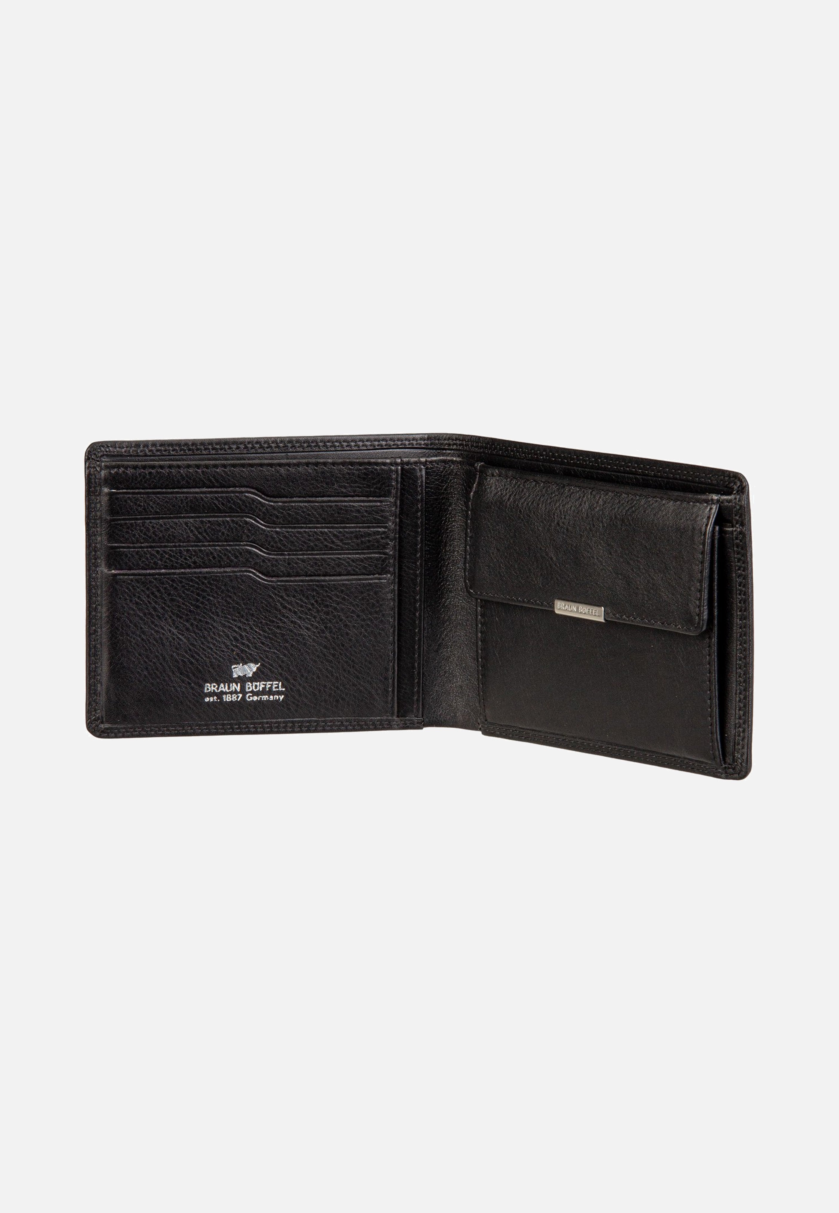 Golf RFID Coin Wallet 4+3Cs Black - Portemonnaie