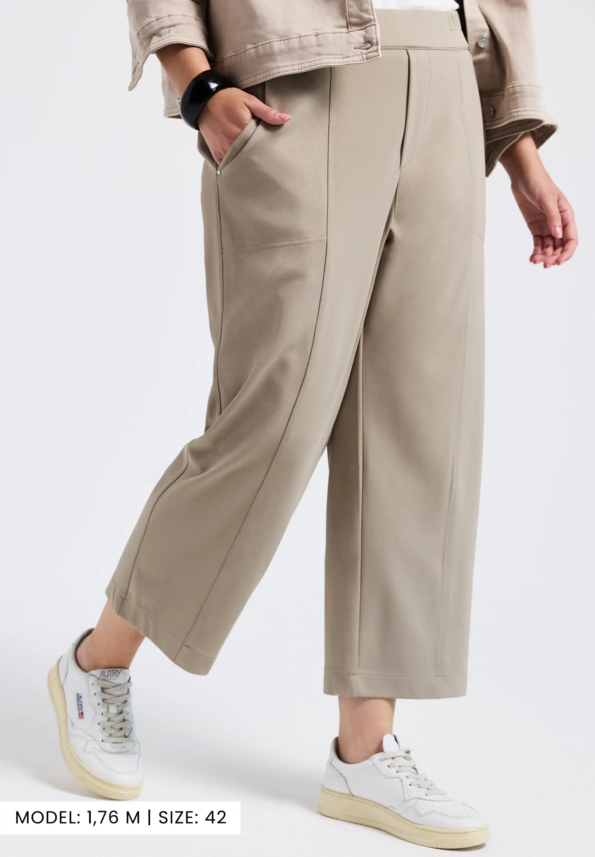 STREET ONE 7/8-Hose  mit Taschen und Gummizug
