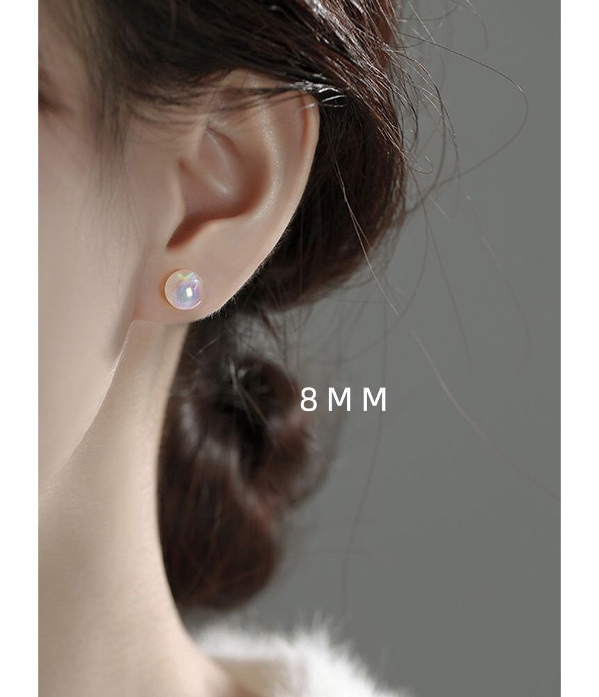 Milkieway - Faux Pearl Stud Oorbel / Clip-On Oorbel