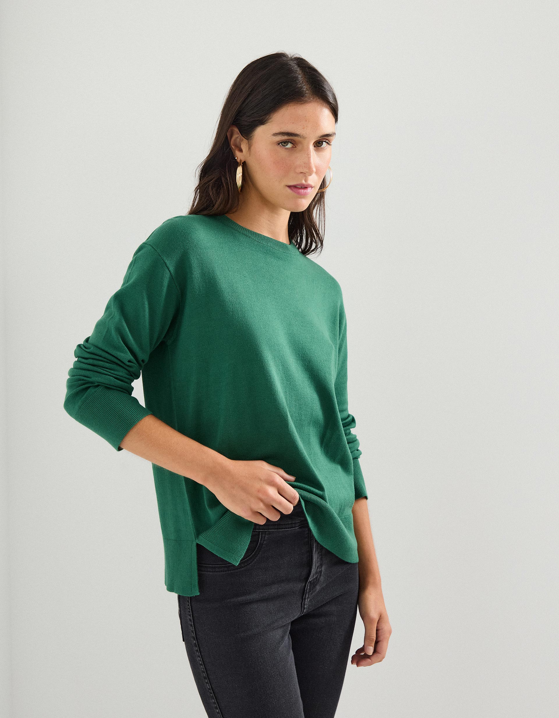 Camisola de Malha, Mulher, Verde