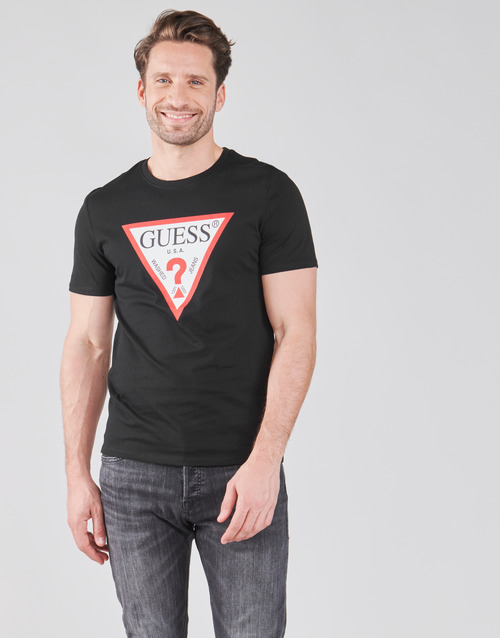 Guess - CN SS ORIGINAL LOGO TEE - Noir