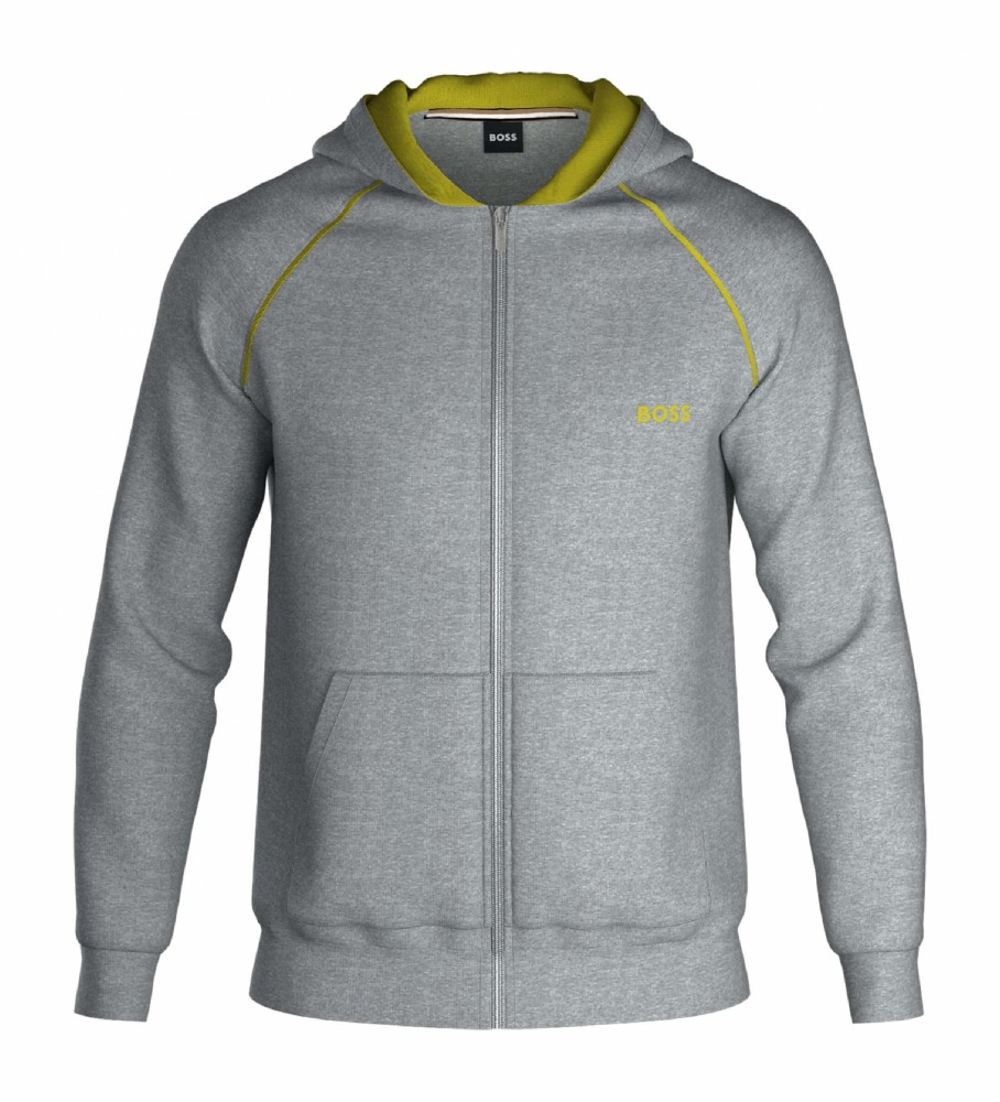Moletom BOSS Mix&Match Homewear, Cinza, Amarelo