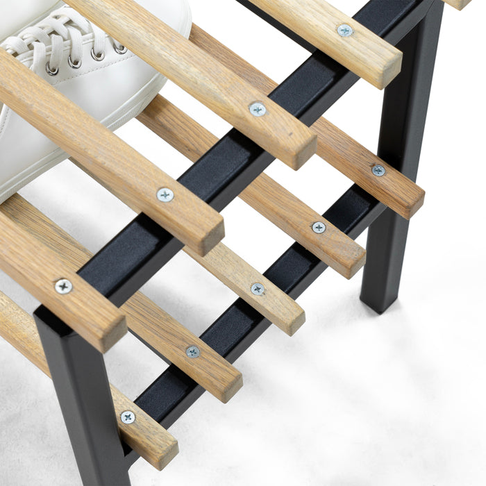 Spinder Design Rizzoli Schoenenrek - Zwart / Eiken