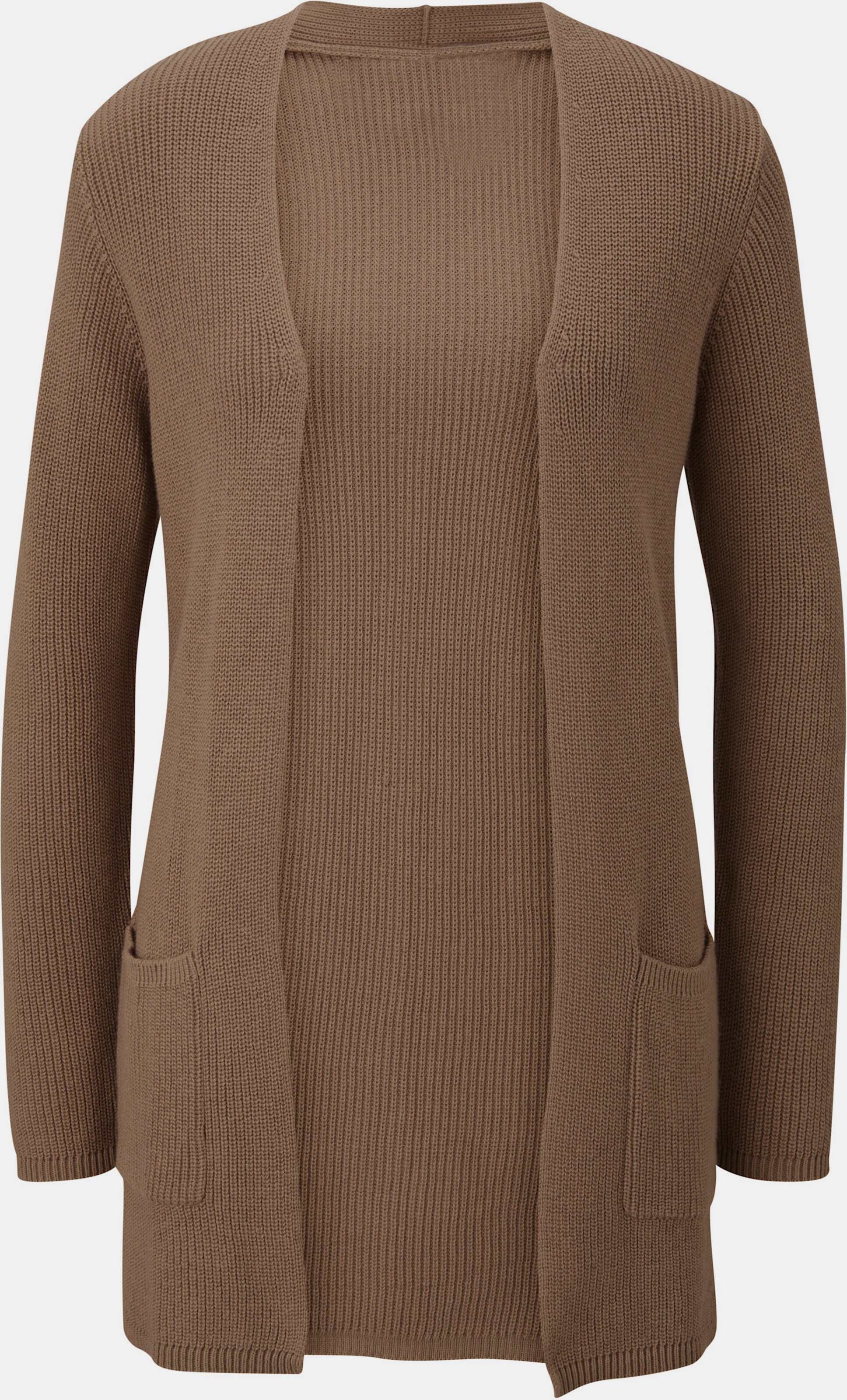 Long-Strickjacke