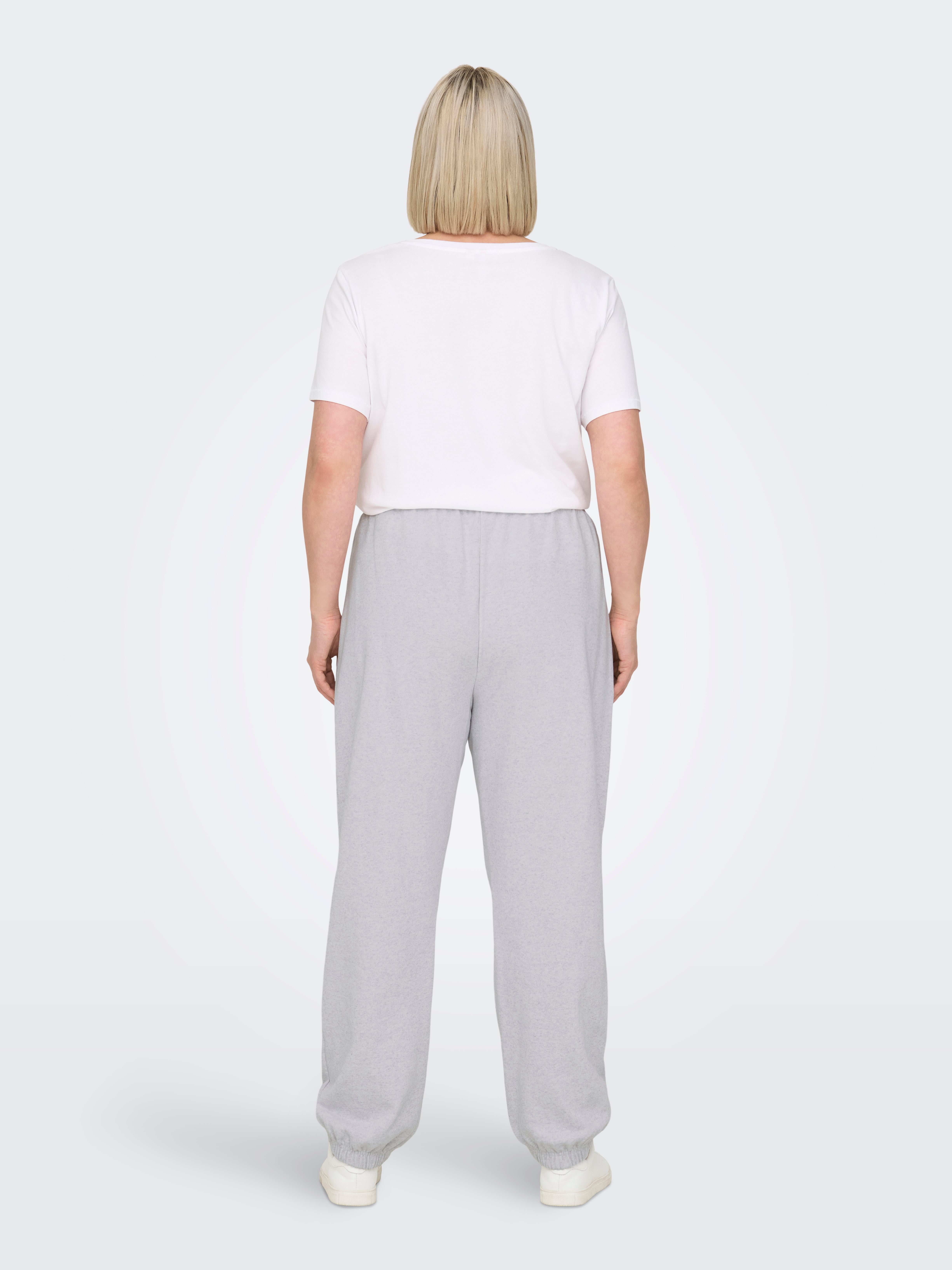 CARDAZE Weiter Beinschnitt Jogginghose Light Grey Melange