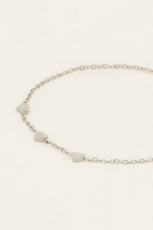 Graduation armband drie hartjes