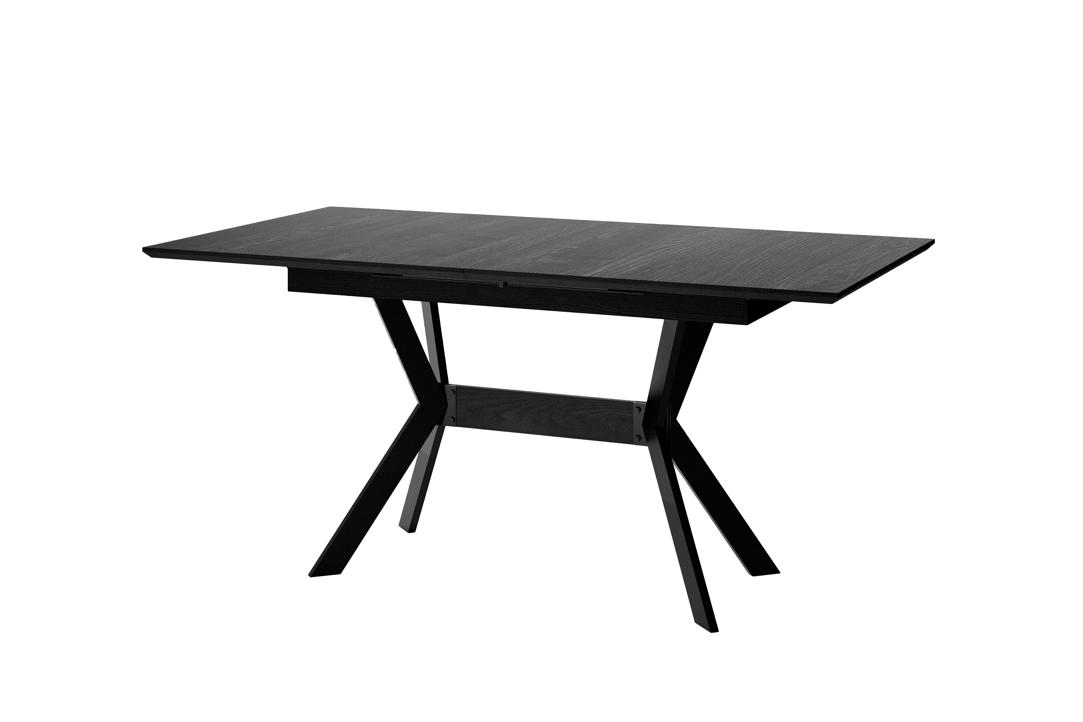 byLIVING Esstisch BREMEN, Breite 160 cm, mit Auszug 200 cm, schwarz