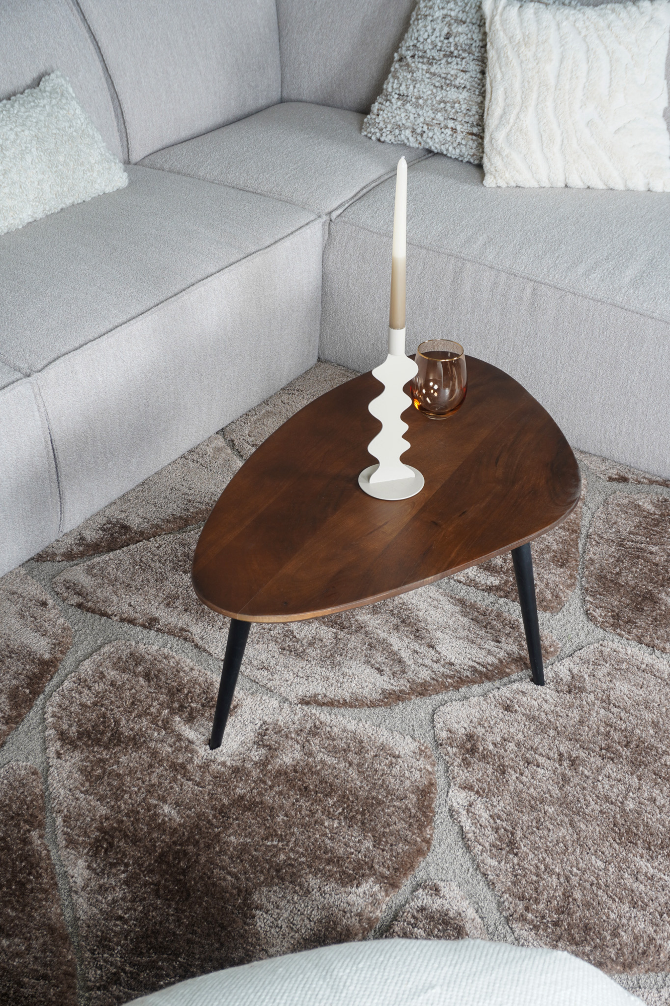 Vloerkleed Macy Bruin 160 x 230 cm